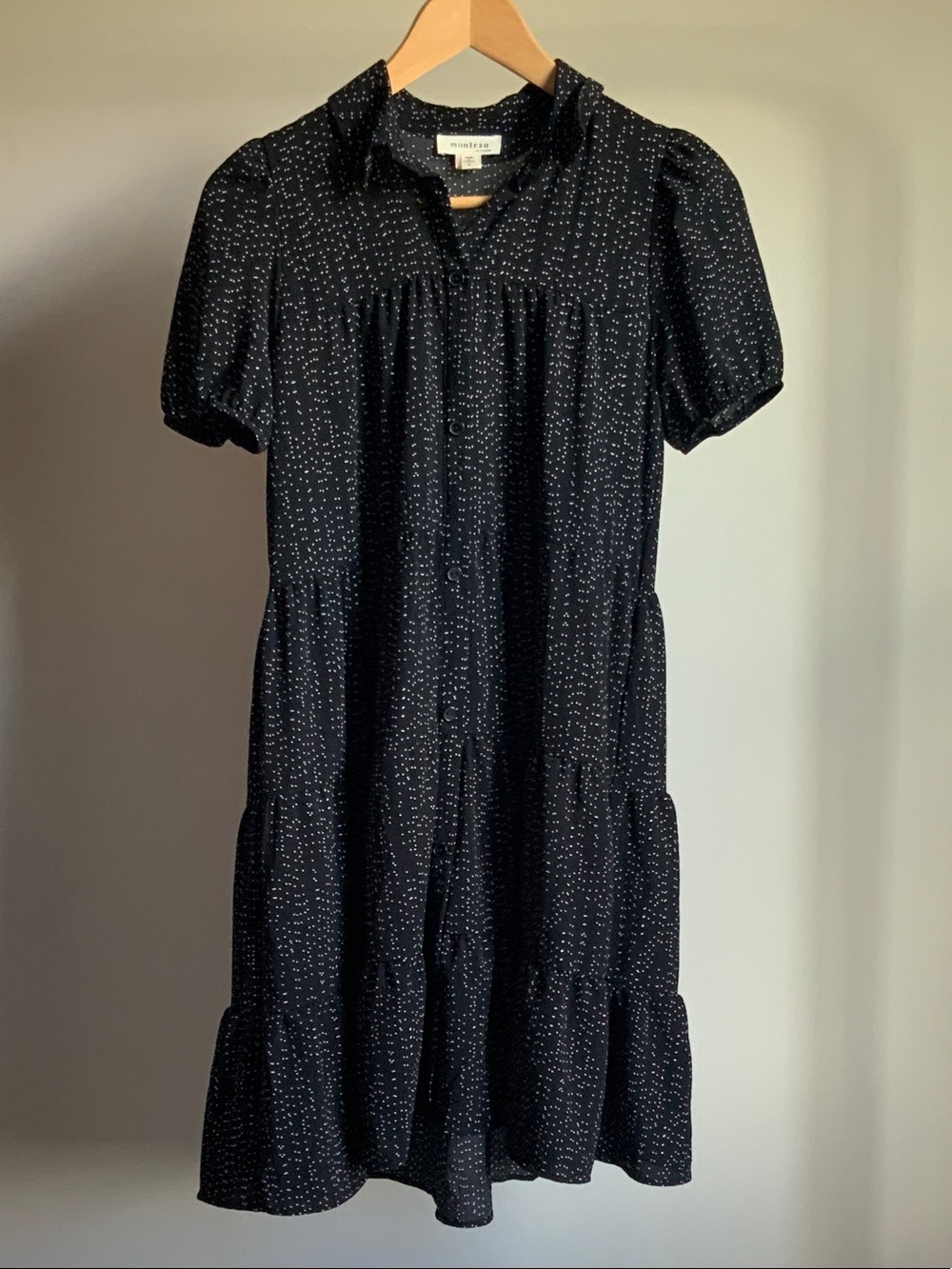 Monteau Dress Black Speckled